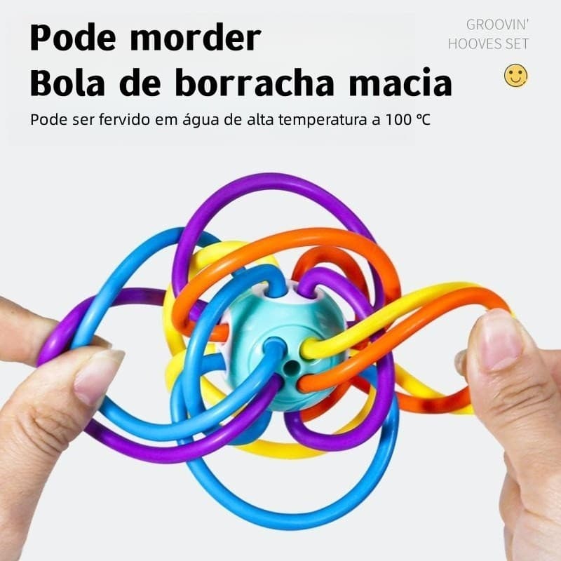 12cm Manhattan Agarrar Bola De Cola Dentária Bebê Brinquedo De 3-6 Meses Recém-Nascido Moedor De Dentes Grip Macia