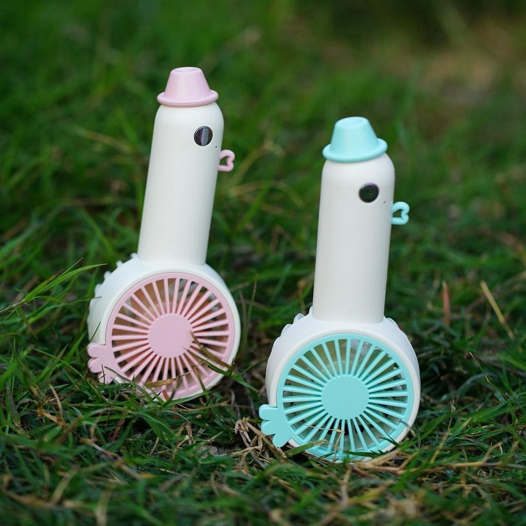 Mini Ventilador Portátil Recarregável De Patinho FOFO Ajuste 3 Velocidades Para Colecionar Presente