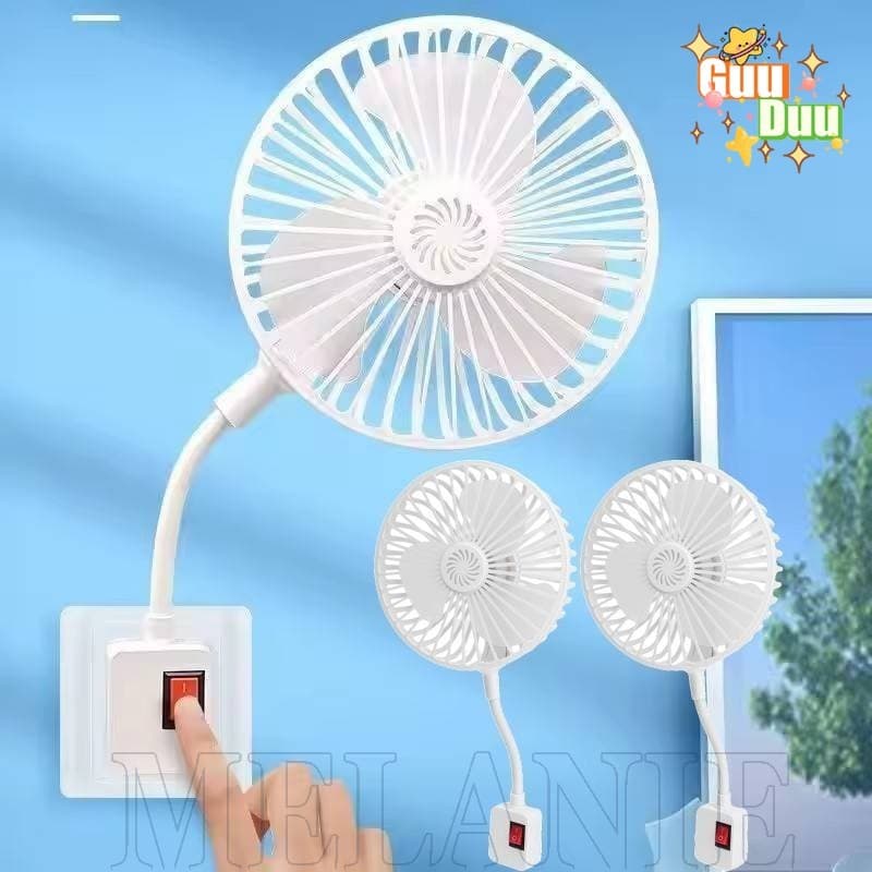 Ventilador Essencial De Verão-De Resfriamento Silencioso Montado Na Parede Elétrico Portátil-Ventiladores Mini Play Plug