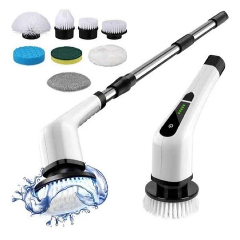 Escova De Limpeza Ajustável Janela Banheiro e Cozinha Ferramenta 9  em 1 Recarregável-envio imediato