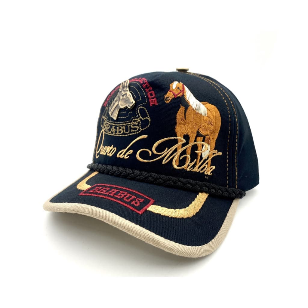 Boné Country Brabus Rodeio Cowboy Moda Sertaneja Raças Aba Curva