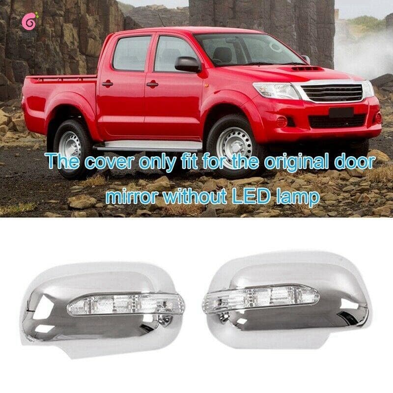 Espelho Retrovisor LED Com Luz Lateral Sinal De Curva Para Toyota HILUX VIGO 2006-2014