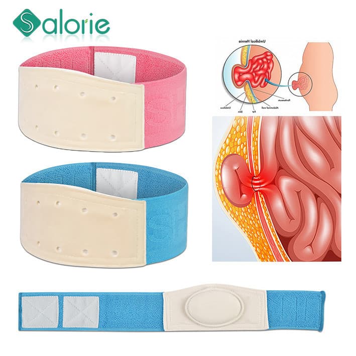 SALORIE 1-2 Peças De Cinto De Hérnia Umbilical Inguinal Infantil , Adesivos De Suporte De Umbigo , Tratamento De Bebê