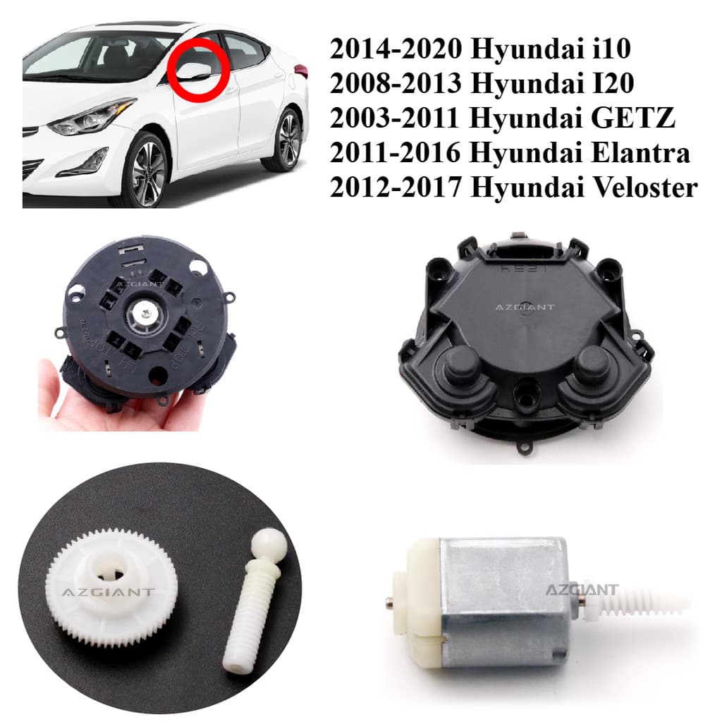 Para Hyundai Elantra Veloster GETZ I10 I20 Espelho Retrovisor Do Motor Lateral Reparação Frente Esquerda/Direita