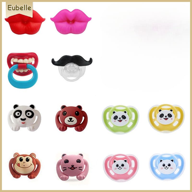 Infantil Chupeta Engraçada Bico Ortodôntico Bigode Dentão Divertida De Alimentar Em Formato De Boca