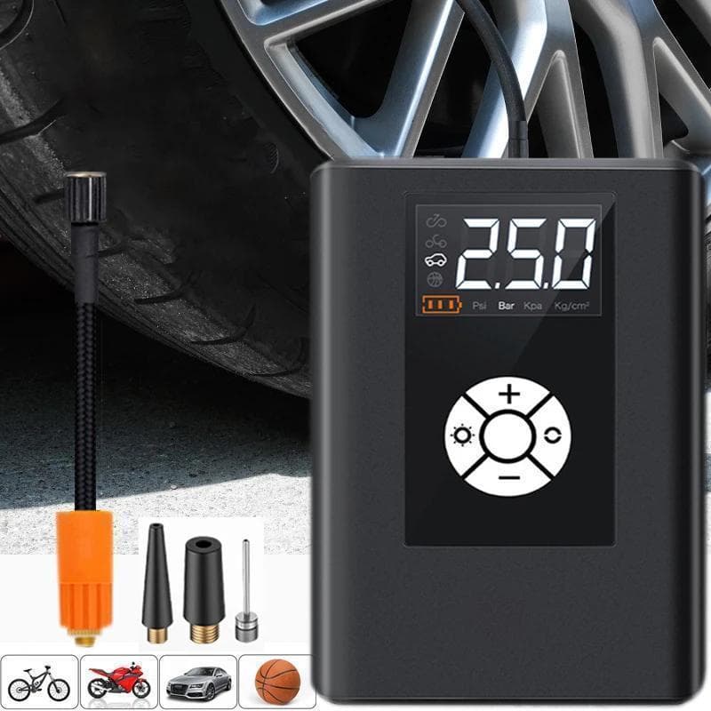 Bomba De Ar Sem Fio Portátil Para Carro , Compressor Digital De 150 Psi , Pneu Elétrico Com Automática