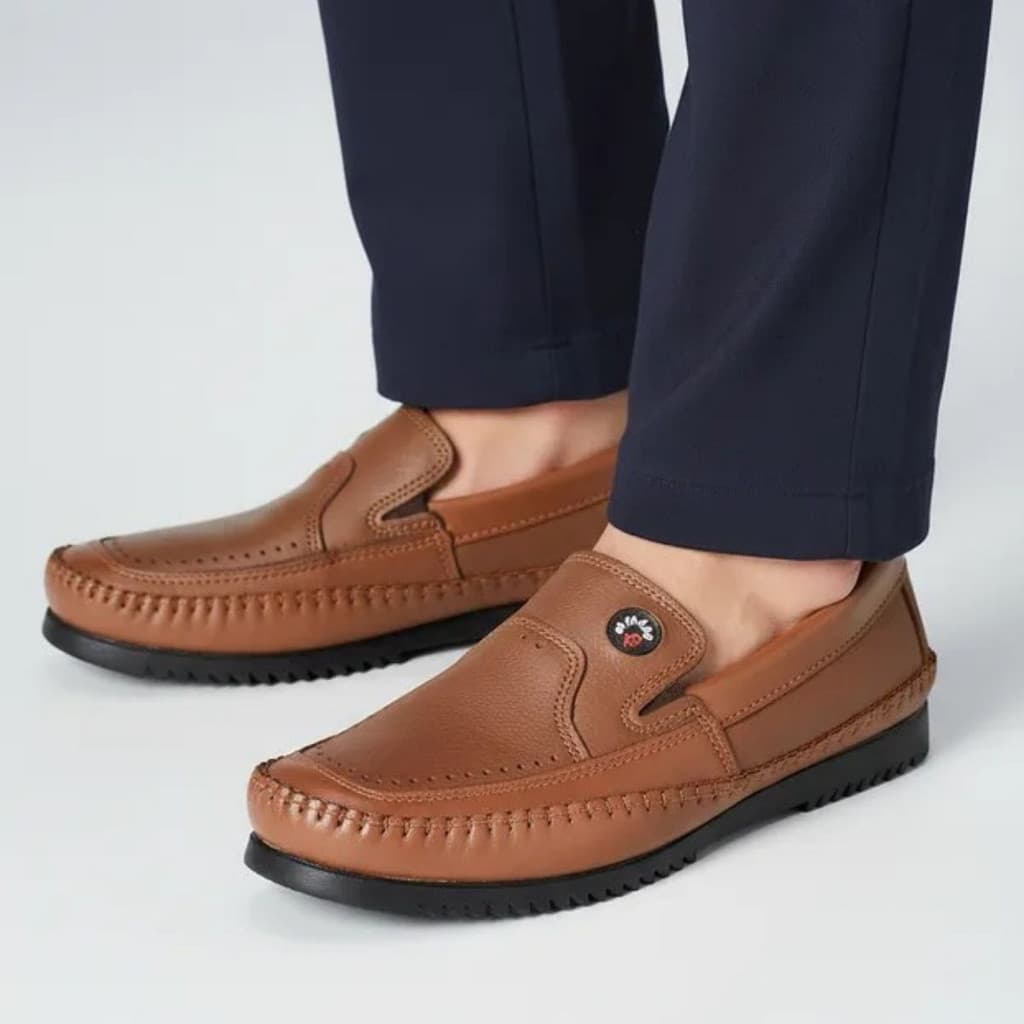Mocassim Drive Masculino Kipasso Couro Tradicional Confortavel