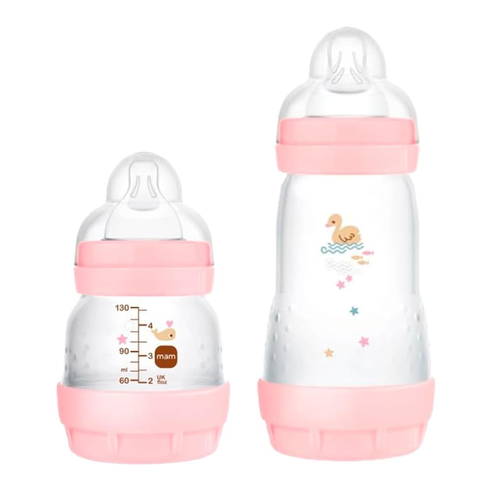 Kit 2 Mamadeiras MAM Easy Start Rosa