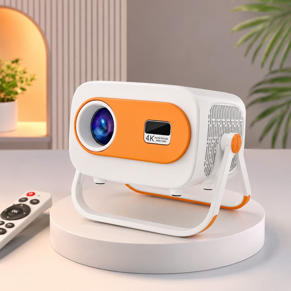 Mini Projetor Smart JY325 4K Home Theater 1080P Portátil WiFi Bluetooth Android 3D