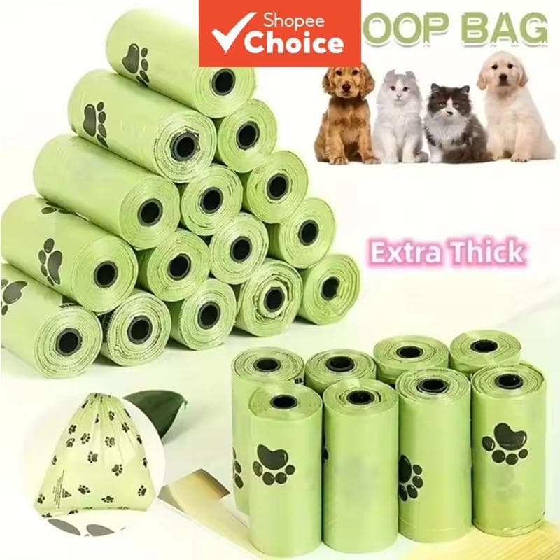 Sacos De Lixo Para Animais De Estimação , Cocô Biodegradáveis À Prova De Vazamento Grossos Com Dispensador , Design De I