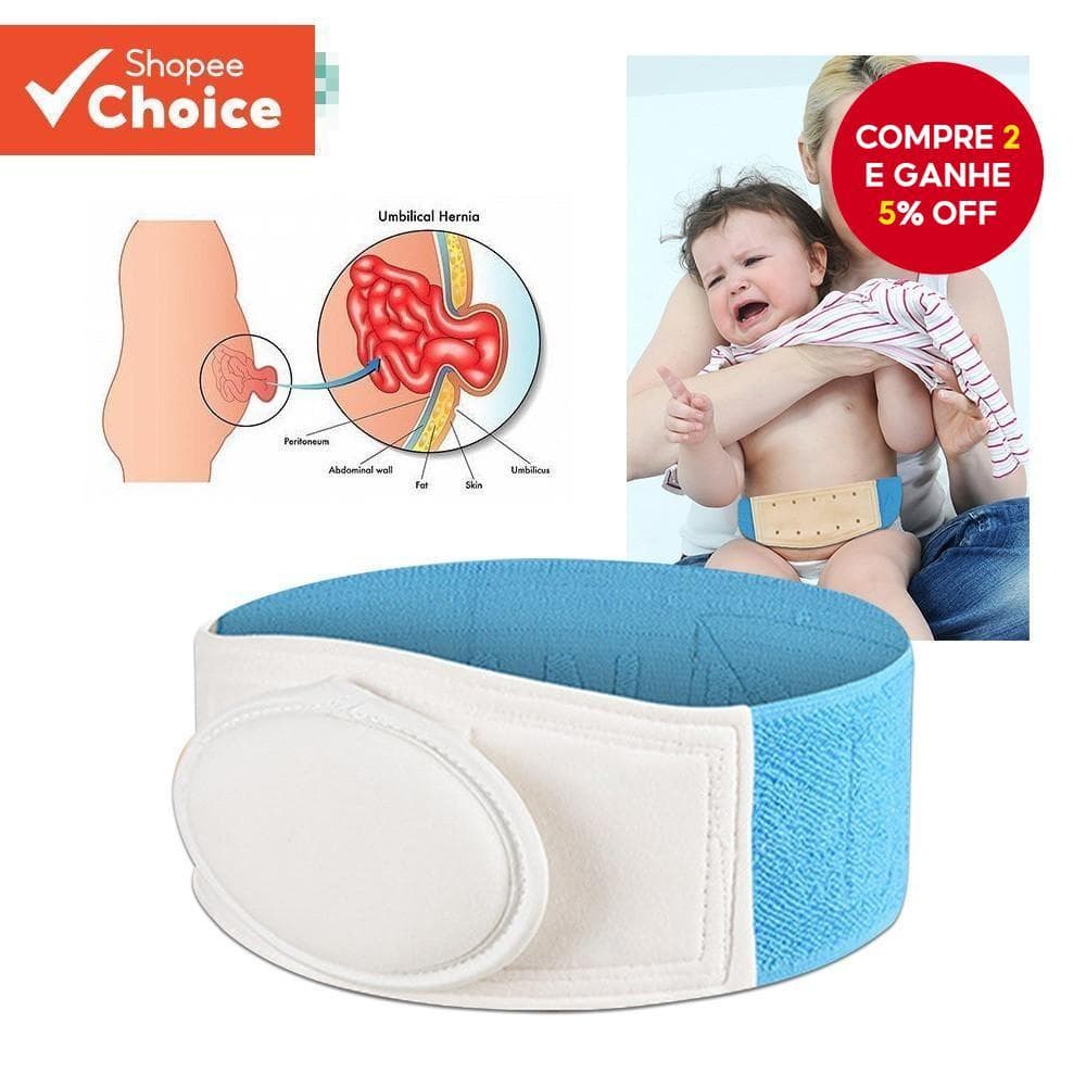 SALORIE Cinto Infantil para Hérnia Umbilical com 3 Hernia Pad e Tratamento de Adesivos
