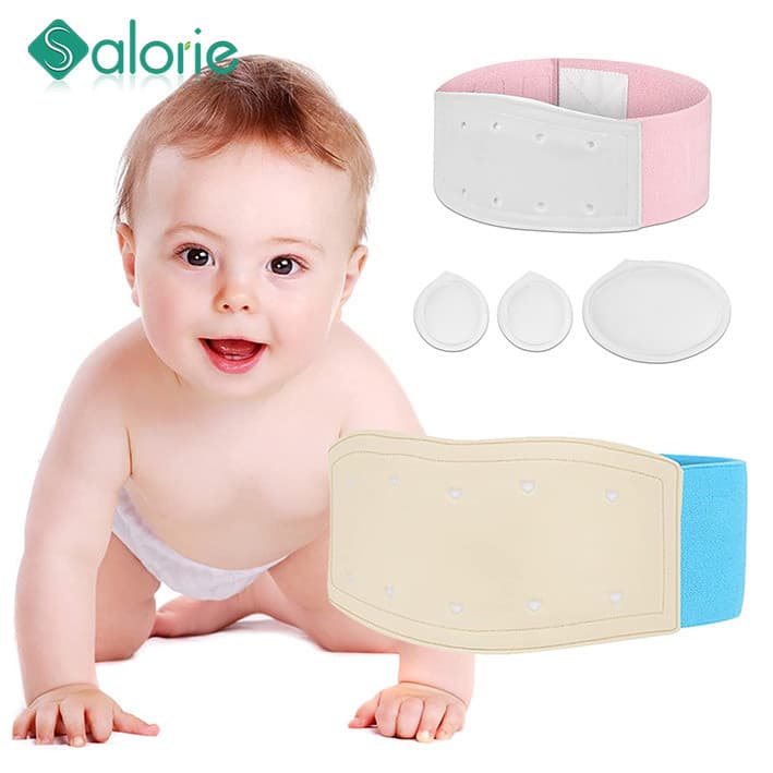 Cinto De Hérnia Umbilical Para Bebês , Faixa De Umbigo Recém-Nascidos Com 3 Almofadas De 0 A 1 Ano