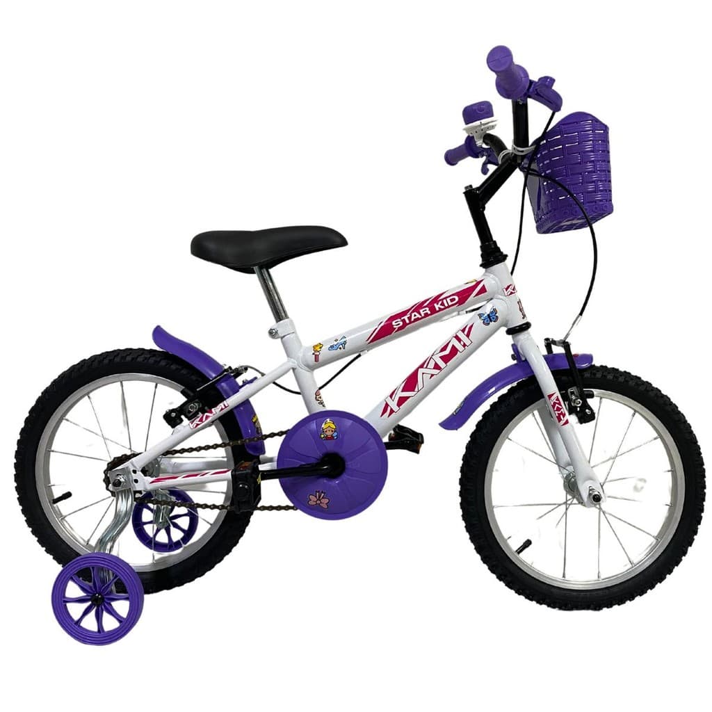 Bicicleta Infatil Aro 16 Star Kid Princesa com Rodinhas