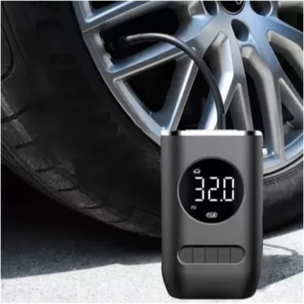 Carro Pneu Inflator Bomba De Ar Elétrica Mini Portátil Sem Fio Compressor Para Motocicleta Bicicleta