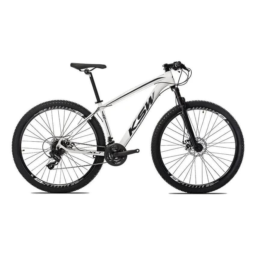 Bicicleta Aro 29 Ksw Alumínio 24v Cambio Dianteiro Shimano 2 Preto/vermelho/branco 19