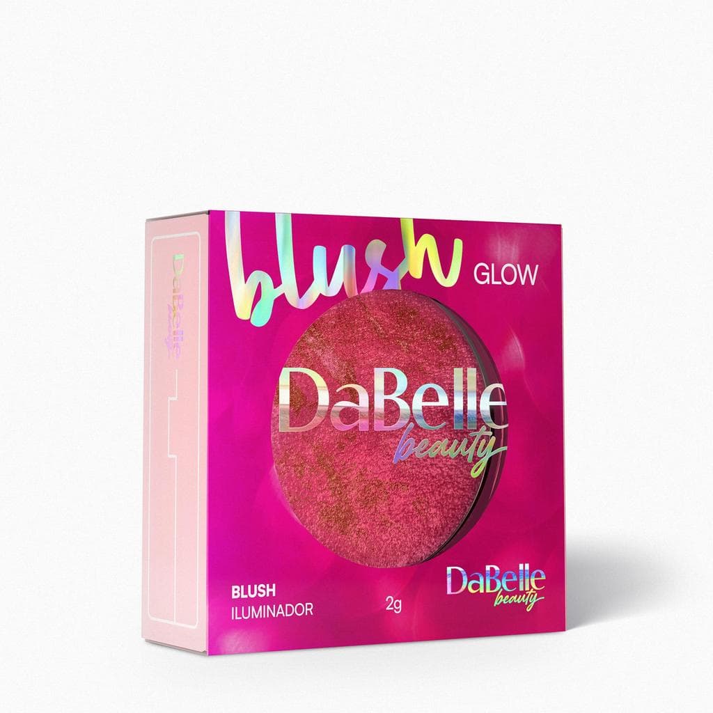 Blush Compacto Marmorizado DaBelle Beauty Vegano