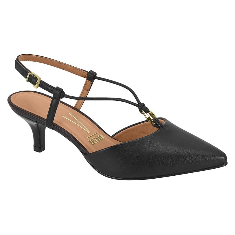 Scarpin Slingback Vizzano com Salto Baixo - 1122892