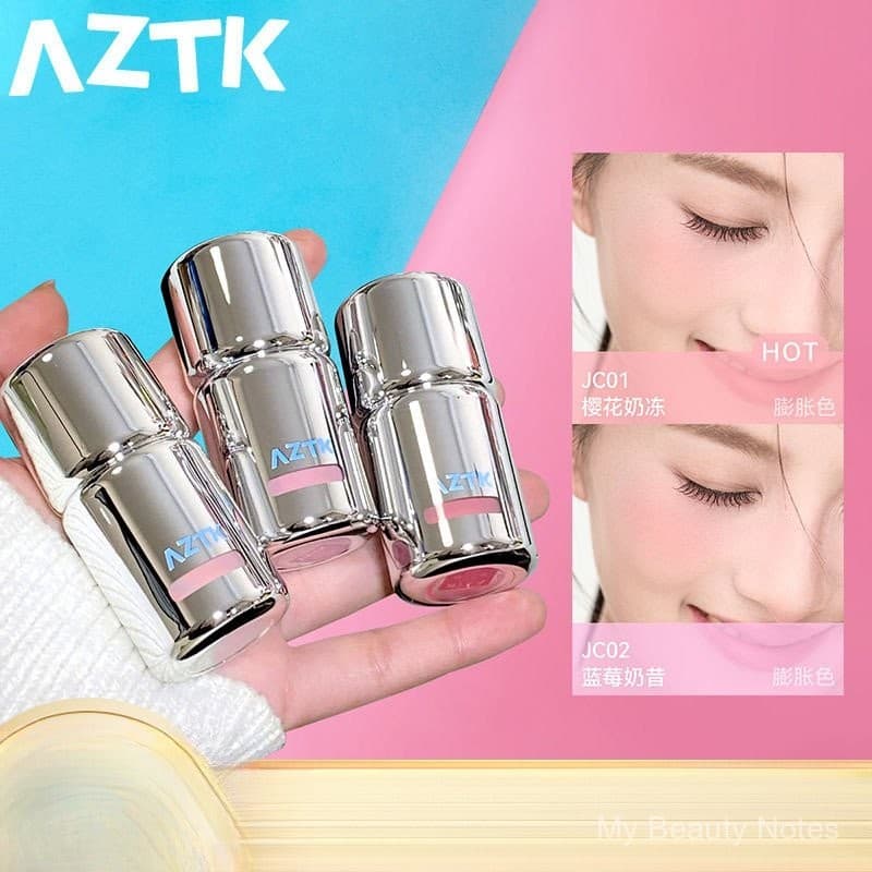 Aztk Liquid Liquid Blush Highlight Repair Jc01 Creme Vermelho Sol Feminino Queixo Roxo Maquiagem Nude Matte Expansão Cor