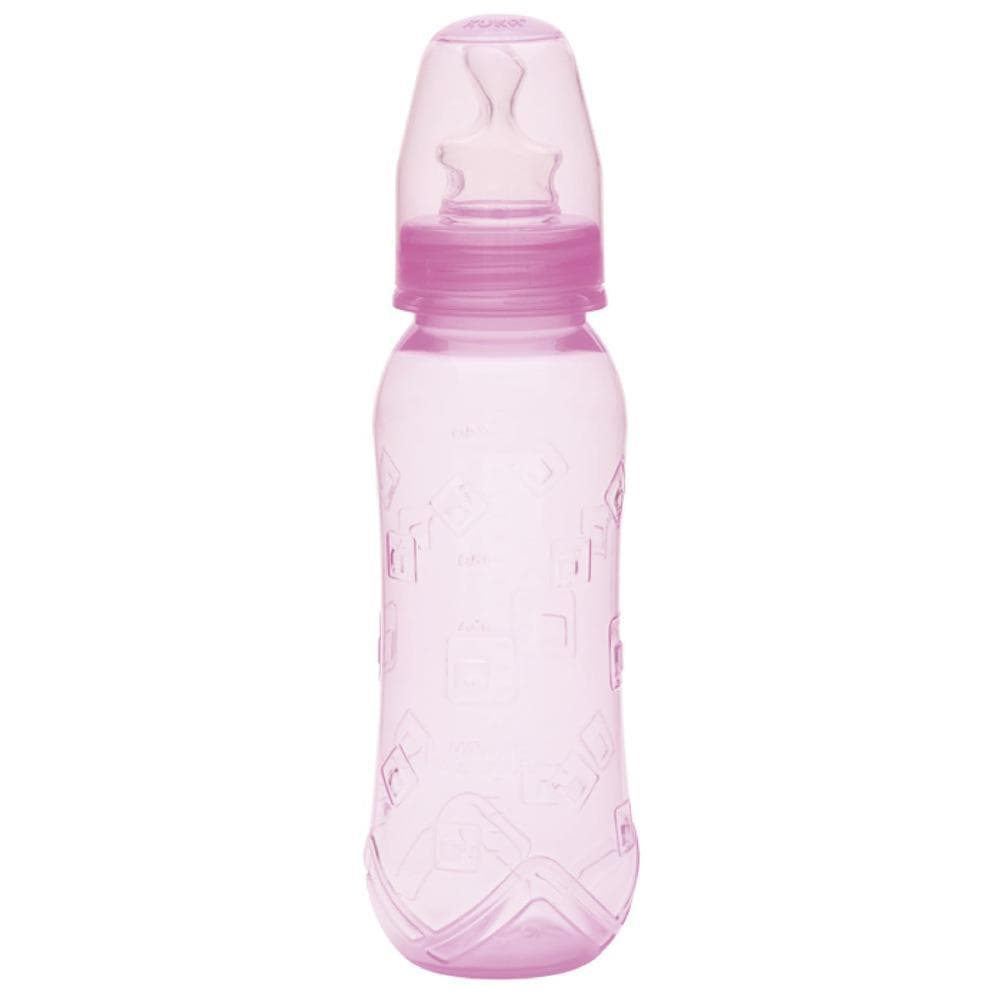 Mamadeira Kuka Aquarela Ortodôntica Rosa 250Ml