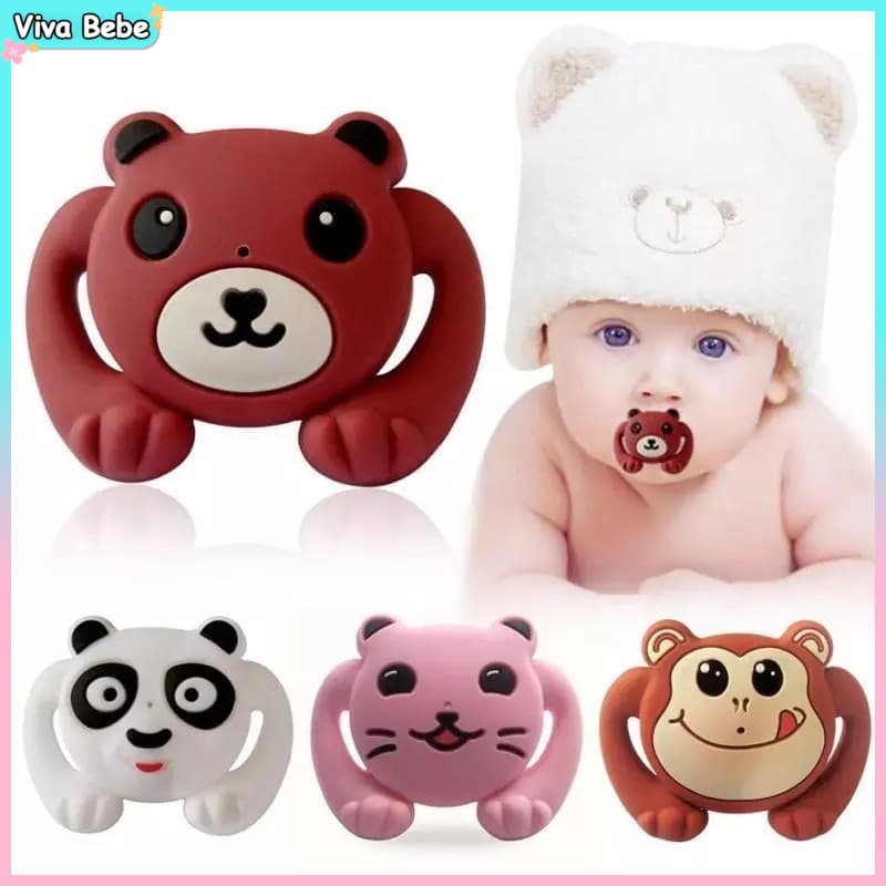 Bebê Engraçado Chupetas De Bichinho Zoo Pacifier de Silicone para Bebês