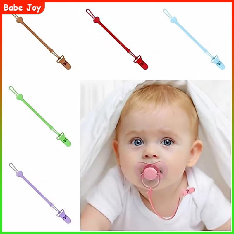 Clipe De Dentição Para Chupeta De Bebê , Corrente De silicone Recém-Nascidos , Retentor De