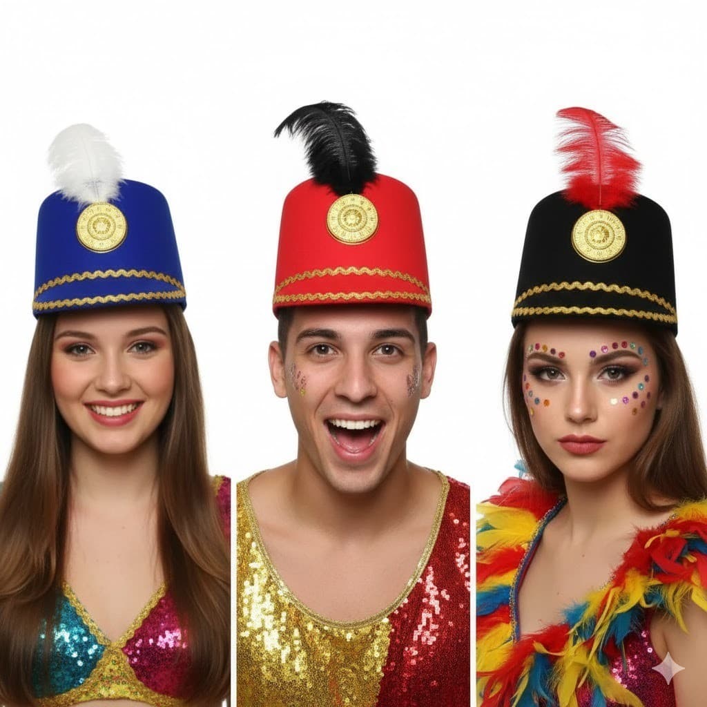 Chapéu de Paquita da Xuxa Banda Bloco Festa Fantasia Carnaval Cosplay