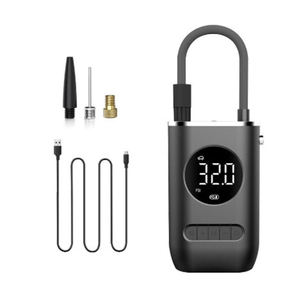 Mini Compressor De Ar Portátil Recarregável Digital USB Calibrador De Pneus Carro Moto Bicicleta Infláveis Automático