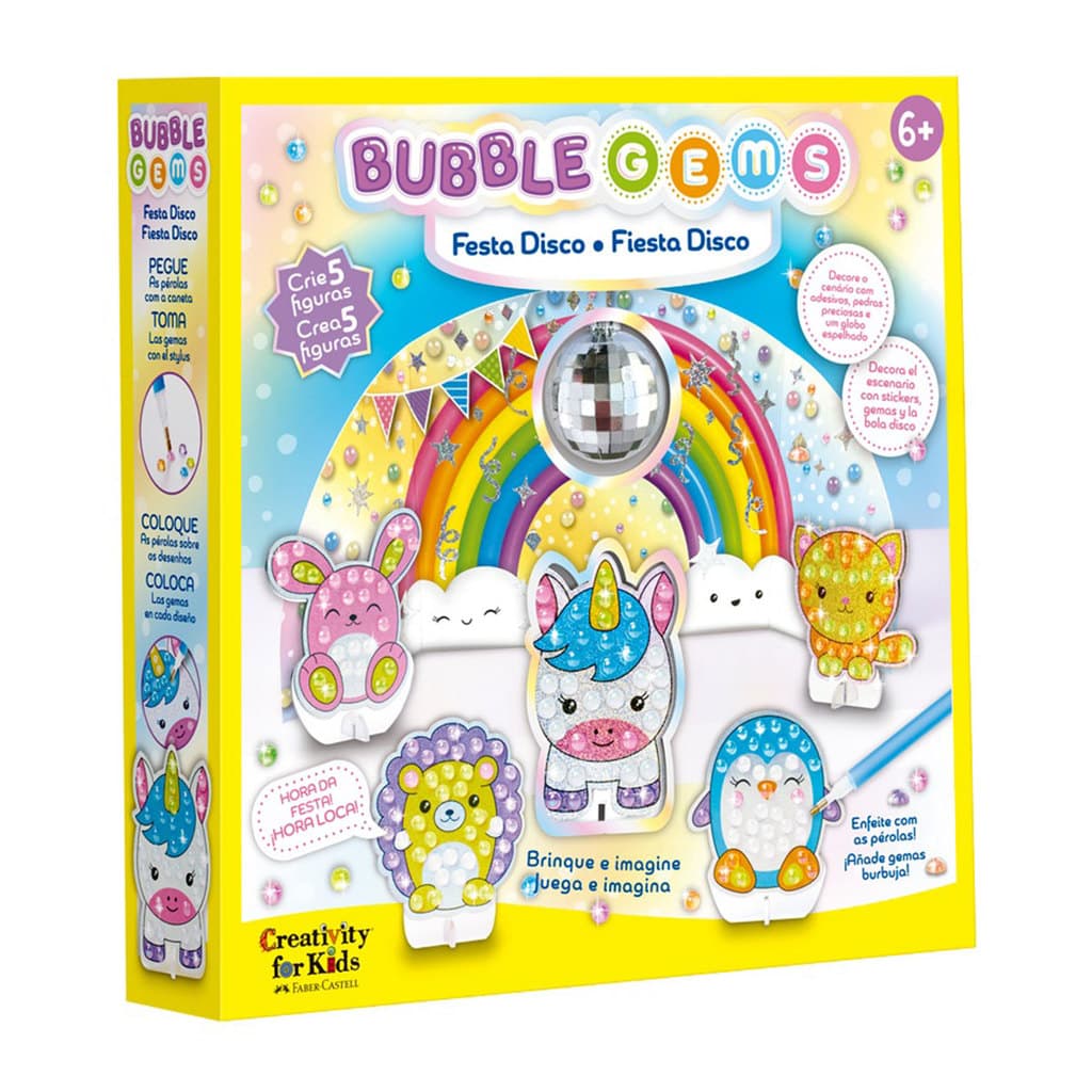 Pintura com Pérolas Festa Disco Creativity for Kids 6461900 Faber-Castell