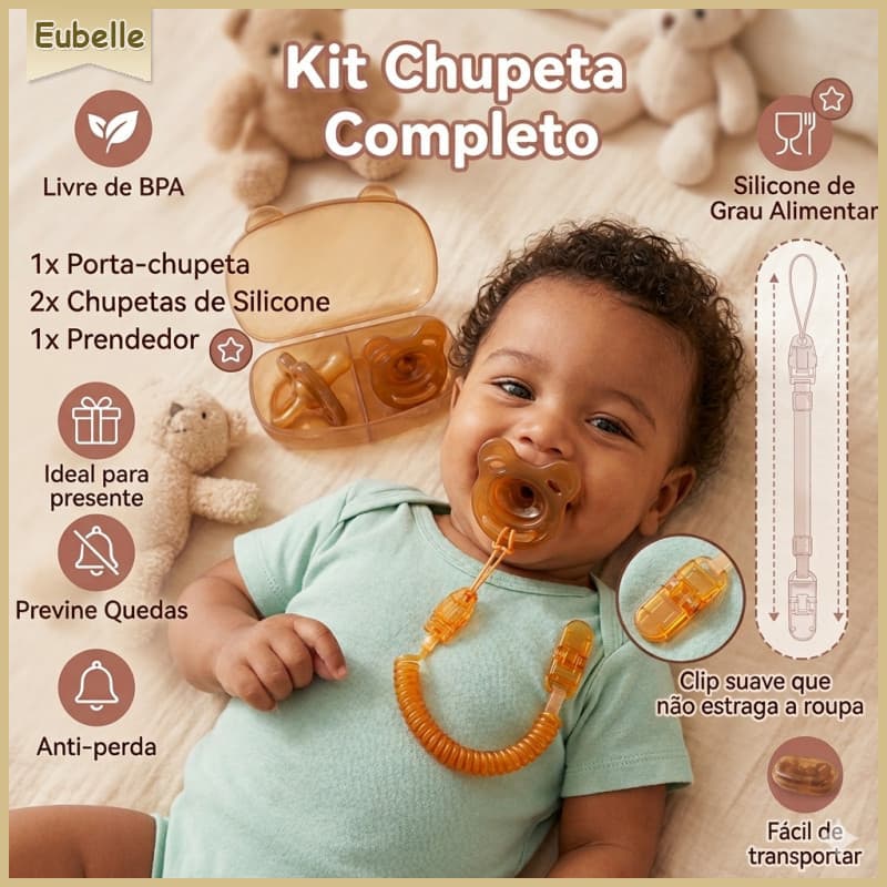 Chupeta De Bebê 0-3 Anos De Idade silicone Dormindo Imitação De Leite Materno anti-Bloqueamento Cabeça Redonda + Caixa