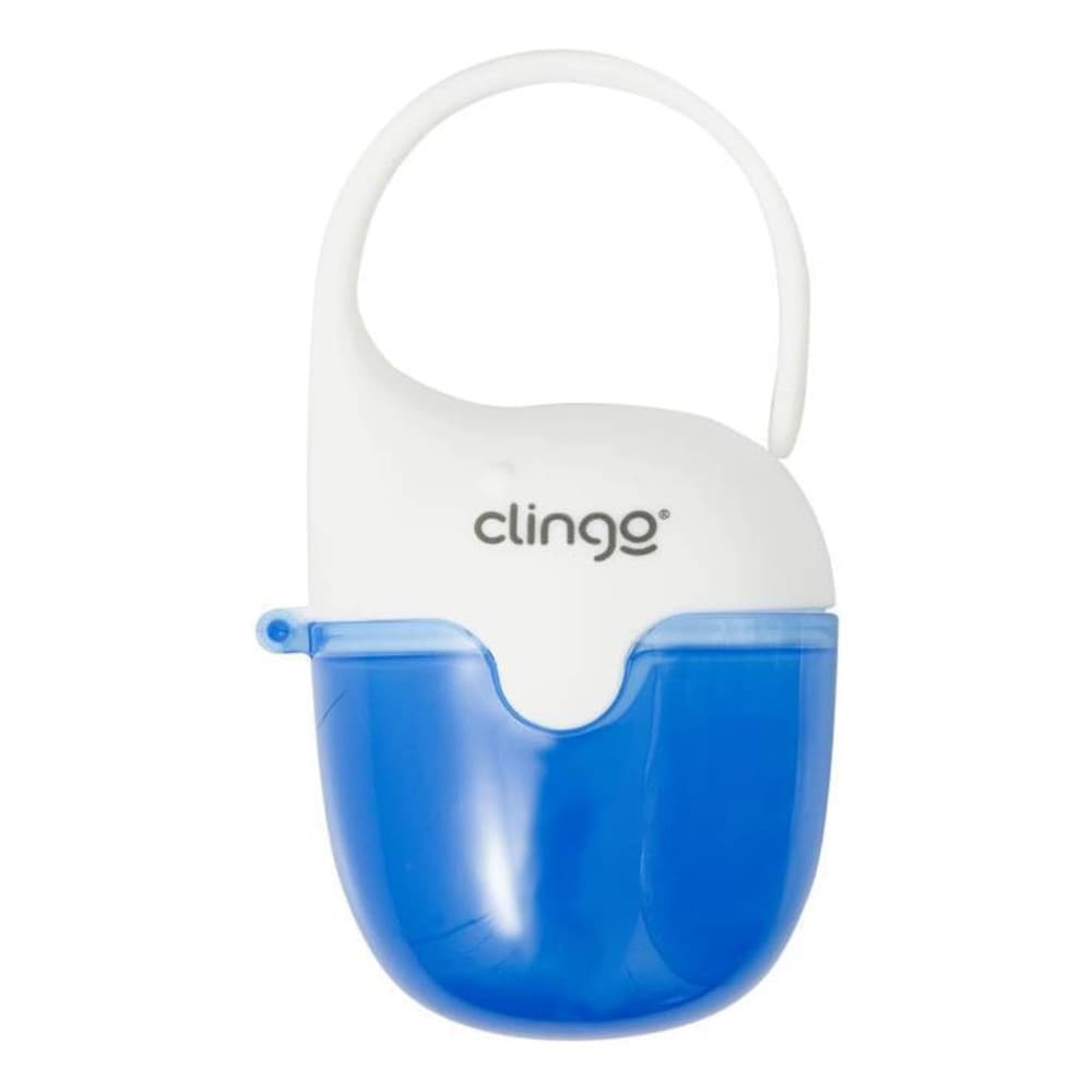 1 Porta Chupetas Azul Clingo Baleia- Higiene e Proteção