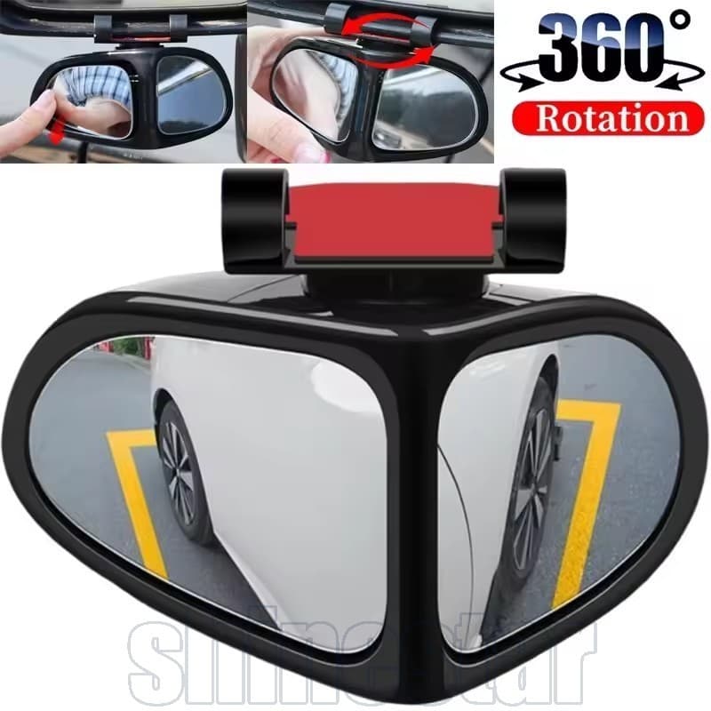 1/2 Unidades Mini Carro 360 ° Espelho De Ponto Cego Ajustável-Externo Automático À Prova D'água Durável Reverso De Dupla