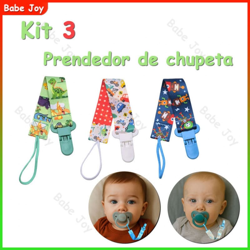 3 Peças/set De Clipe De Chupeta De Bebê/Fixação Brinquedo Corda anti-Queda Corrente