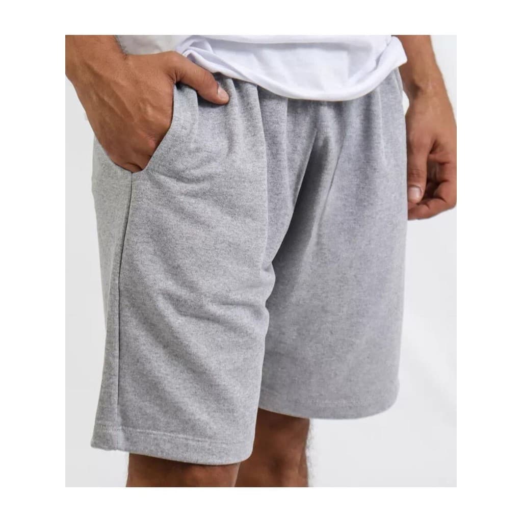 Moletom Masculino Bermuda Casual Treino Academia Com Elástico Na Cintura e 2 Bolsos Laterais
