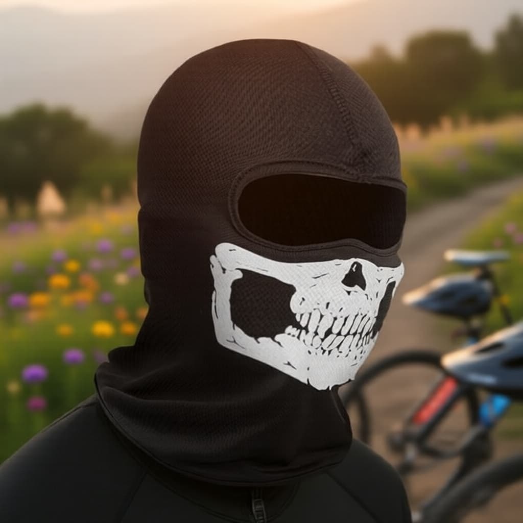 Máscara Balaclava de Crânio, Fantasma, Ideal para Cosplay, Halloween e Eventos de Festa