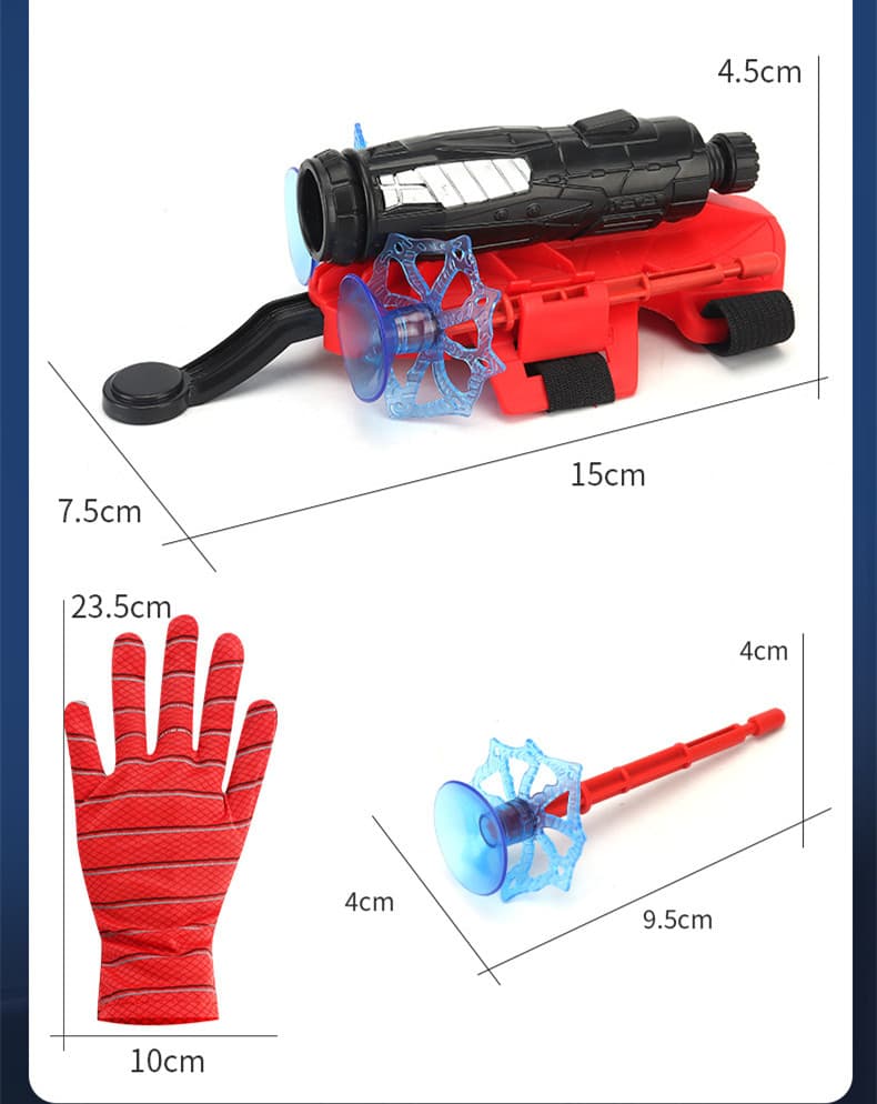 Luvas de Aranha para Crianças, Brinquedo de Pulso para Fantasias de Halloween