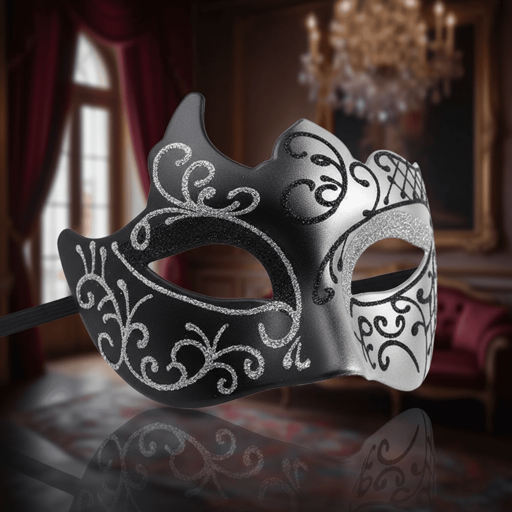 Máscaras de Halloween para homens e mulheres, máscara veneziana para cosplay, adereços para fantasia de carnaval, baile