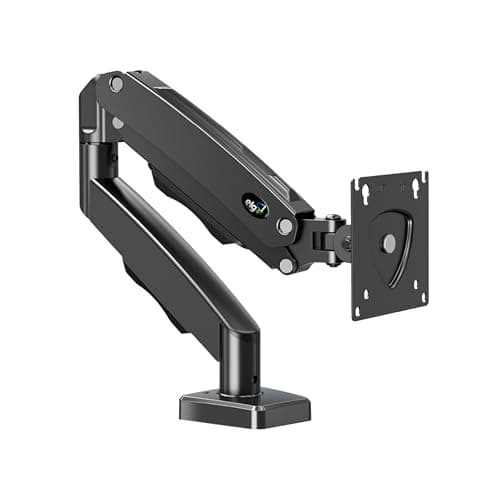 ELG, F80N, Suporte Articulado de Mesa, Pistão a Gás, Design Compacto e Retrátil, Ergonômico, Monitores 17'' a 35'', 2kg a 9kg, Preto