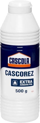 Cascola Cascorez Extra, Cola branca extra forte de fácil aplicação, Cola de PVA com secagem transparente, Cascorez Extra para colagens de alto desempenho, 1x500g