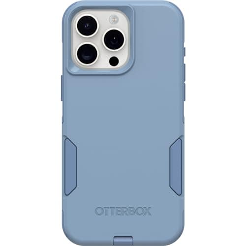 OtterBox Capa para iPhone 15 Pro MAX (apenas) série Commuter - jeans nítido (azul), fina e resistente, adequada para bolsos, com proteção de porta