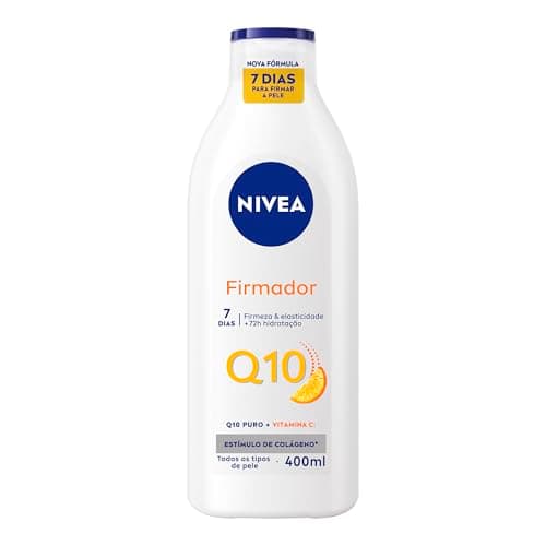 NIVEA Loção Hidratante Firmador Q10 + Vitamina C 400ml, Hidratação Intensa 48h, Pele Firme e Elasticidade, Corporal, Todos os Tipos de Pele