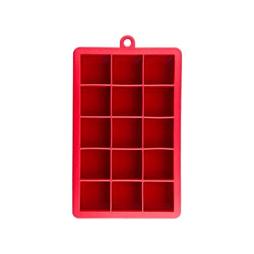 Oikos - Forma de Gelo de Silicone 15 Cubos Vermelha