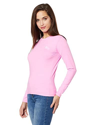 Camiseta Praia Sol Piscina Proteção Solar UV 50+ - Adulto Feminina : Rosa Sorvete , Tam:: M , Unid