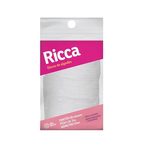 Ricca Discos De Algodão, contém 50