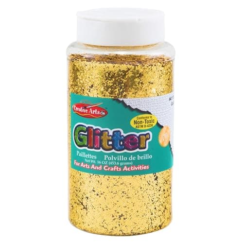 Glitter Creative Arts de Charles Leonard, frasco de 473 ml, dourado (41170)
