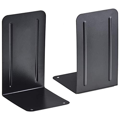 Acrimet Suporte para Livros de Metal, 1 Par, Bibliocanto Preto