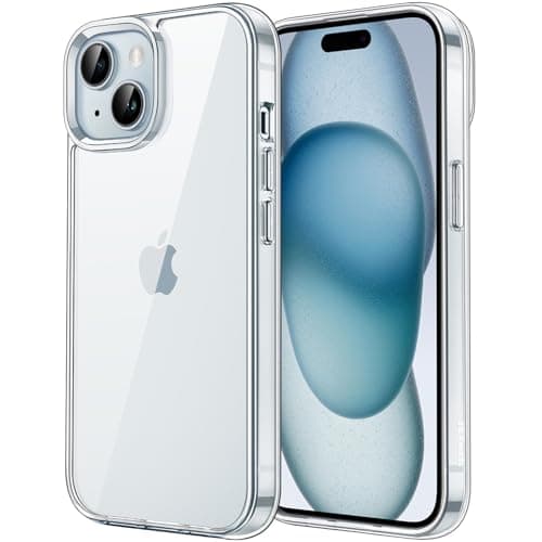JETech Capa para iPhone 15 Plus, Anti-Amarelamento, Claro