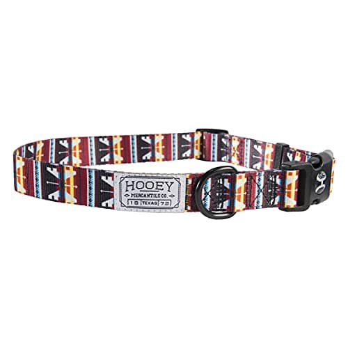 Hooey Coleira para cães Nomad, coleira de poliéster durável com estampas inspiradas no Ocidente, totem, média