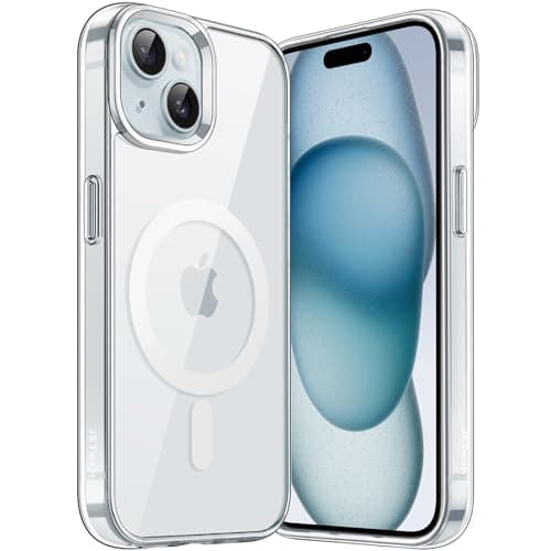 JETech Capa Magnética para iPhone 15 Plus, Claro