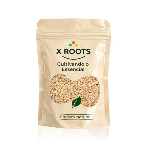 X Roots Aveia em Flocos Grossos Graúdos 1kg: Cereal Integral Fonte de Fibras, Vitaminas e Minerais para Energia e Nutrição Diária