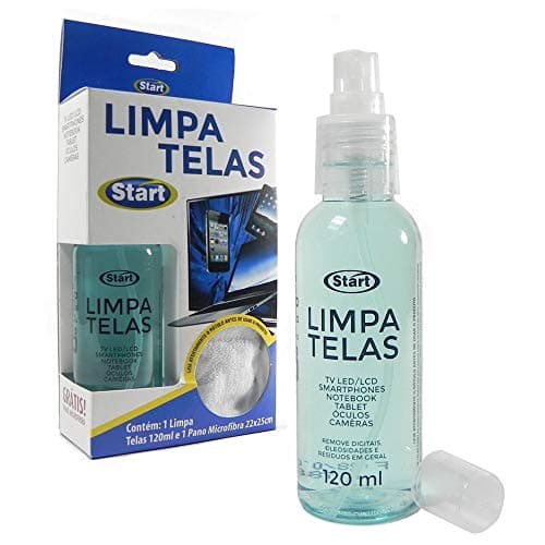 Limpa Telas com Pano Microfibra 120ml 1 UN Start Quimica